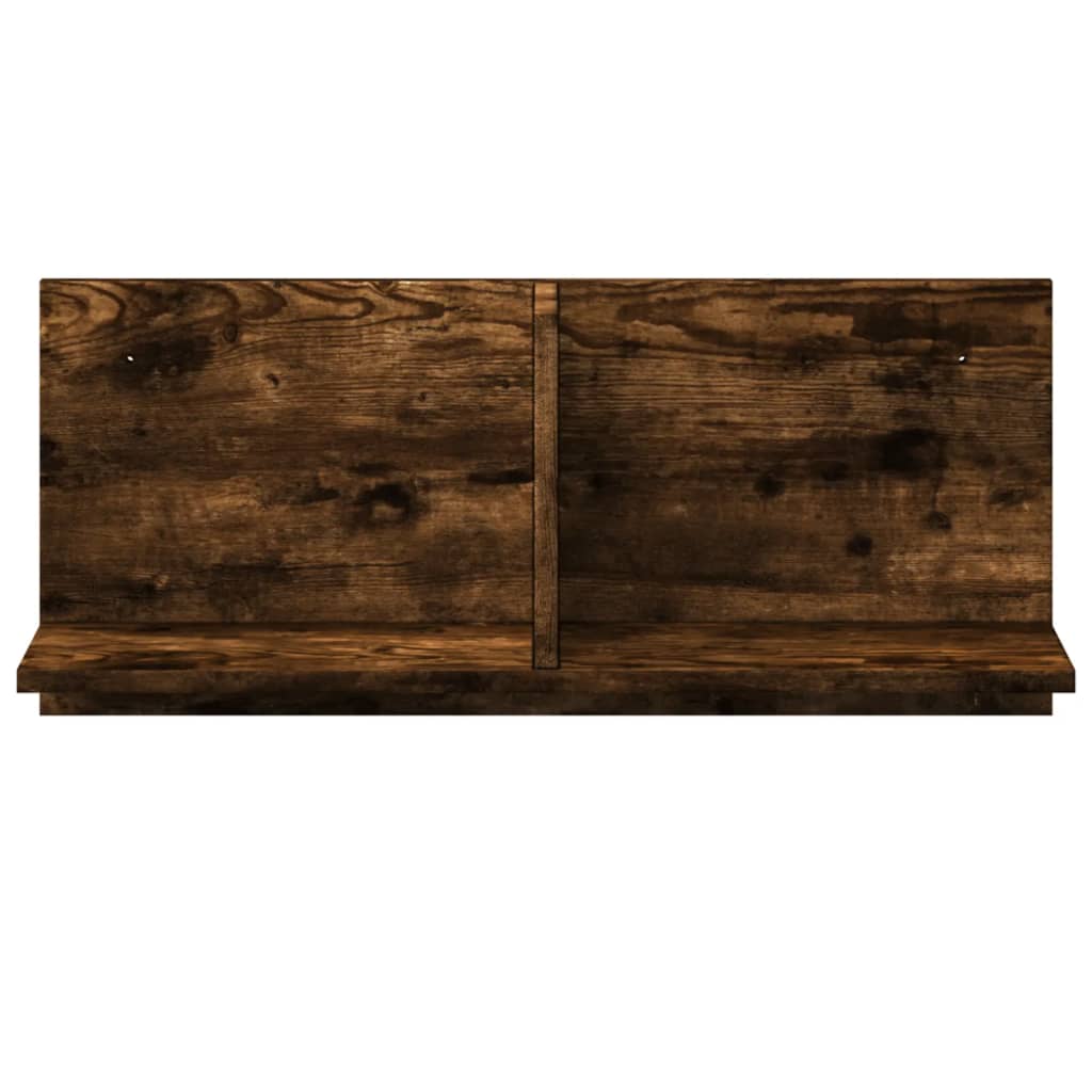 vidaXL Armoire murale 70x16,5x30 cm chêne fumé bois d'ingénierie