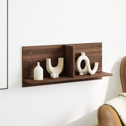 vidaXL Meuble haut 70x16,5x30 cm Marron Aspect chêne Bois d'ingénierie