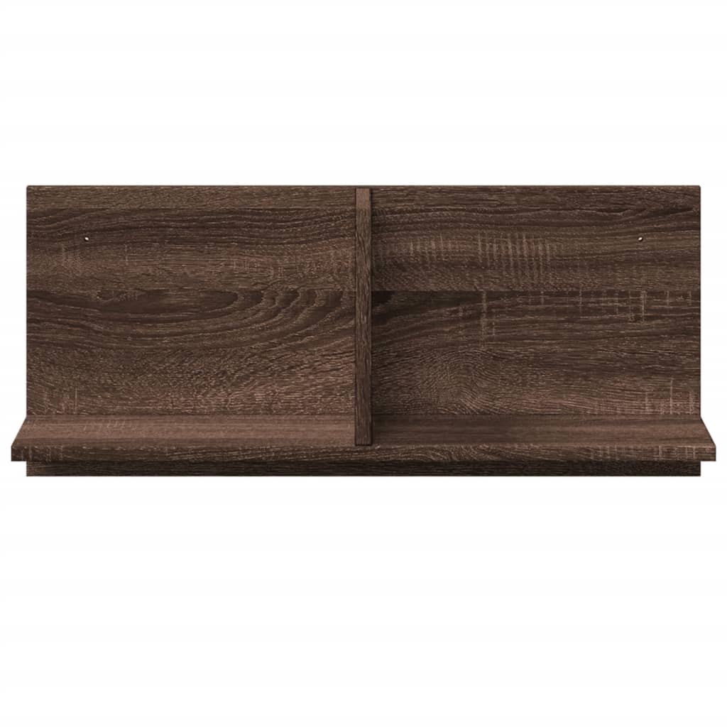 vidaXL Meuble haut 70x16,5x30 cm Marron Aspect chêne Bois d'ingénierie