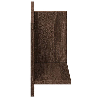 vidaXL Meuble haut 70x16,5x30 cm Marron Aspect chêne Bois d'ingénierie