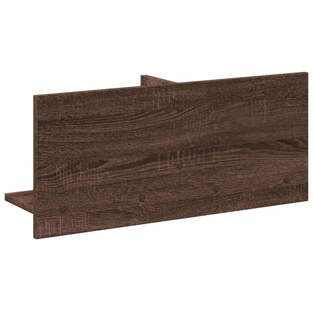 vidaXL Meuble haut 70x16,5x30 cm Marron Aspect chêne Bois d'ingénierie