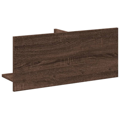 vidaXL Meuble haut 70x16,5x30 cm Marron Aspect chêne Bois d'ingénierie