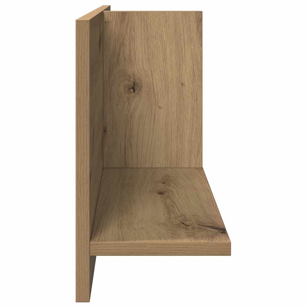 vidaXL Armoire murale 70x16,5x30 cm Chêne artisan aggloméré