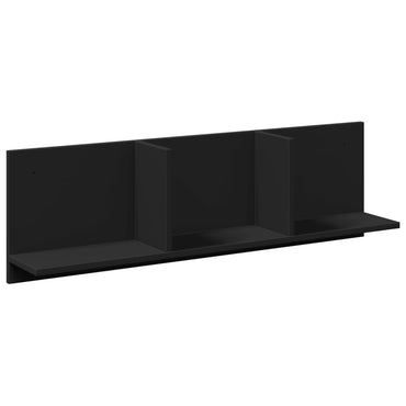 vidaXL Armoire murale 100x16,5x30 cm Noir Bois d'ingénierie