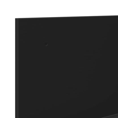 vidaXL Armoire murale 100x16,5x30 cm Noir Bois d'ingénierie