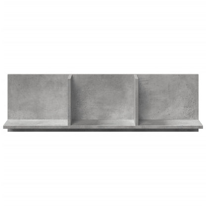 vidaXL Armoire murale 100x16,5x30 cm gris béton en bois d'ingénierie