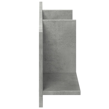 vidaXL Armoire murale 100x16,5x30 cm gris béton en bois d'ingénierie