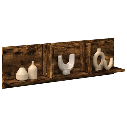 vidaXL Wandschrank 100x16,5x30 cm Räuchereiche Holzwerkstoff