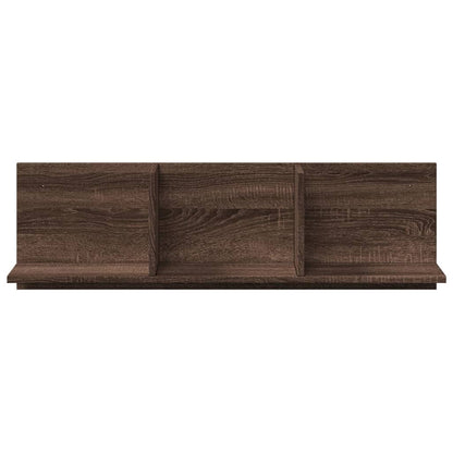 vidaXL Wandschrank 100x16,5x30 cm Braun Eichen-Optik Holzwerkstoff
