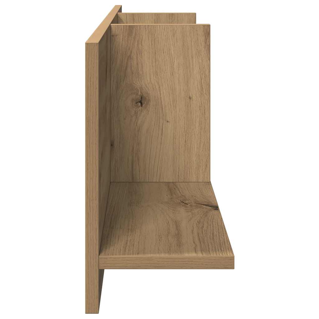 vidaXL Wandschrank 100x16,5x30 cm Artisan-Eiche Holzwerkstoff