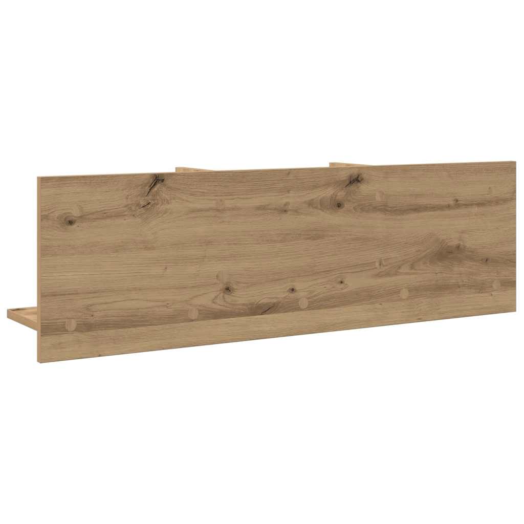 vidaXL Wandschrank 100x16,5x30 cm Artisan-Eiche Holzwerkstoff