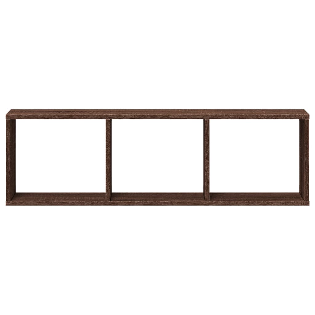 vidaXL Wandschrank 100x16x30 cm Eichen-Optik Holzwerkstoff