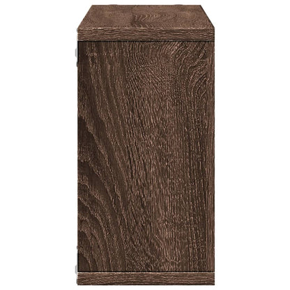 vidaXL Wandschrank 100x16x30 cm Eichen-Optik Holzwerkstoff