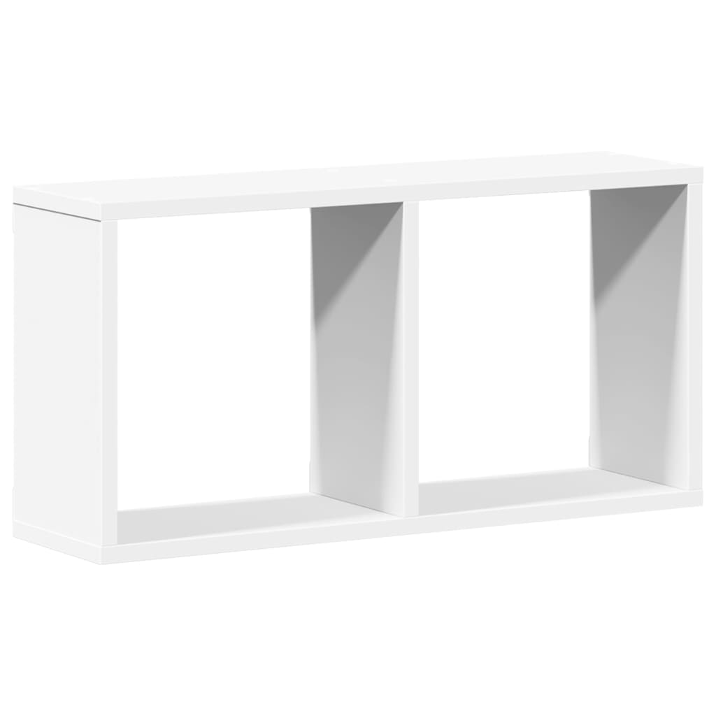 vidaXL Wandschrank 60x16x30 cm Weiß Holzwerkstoff