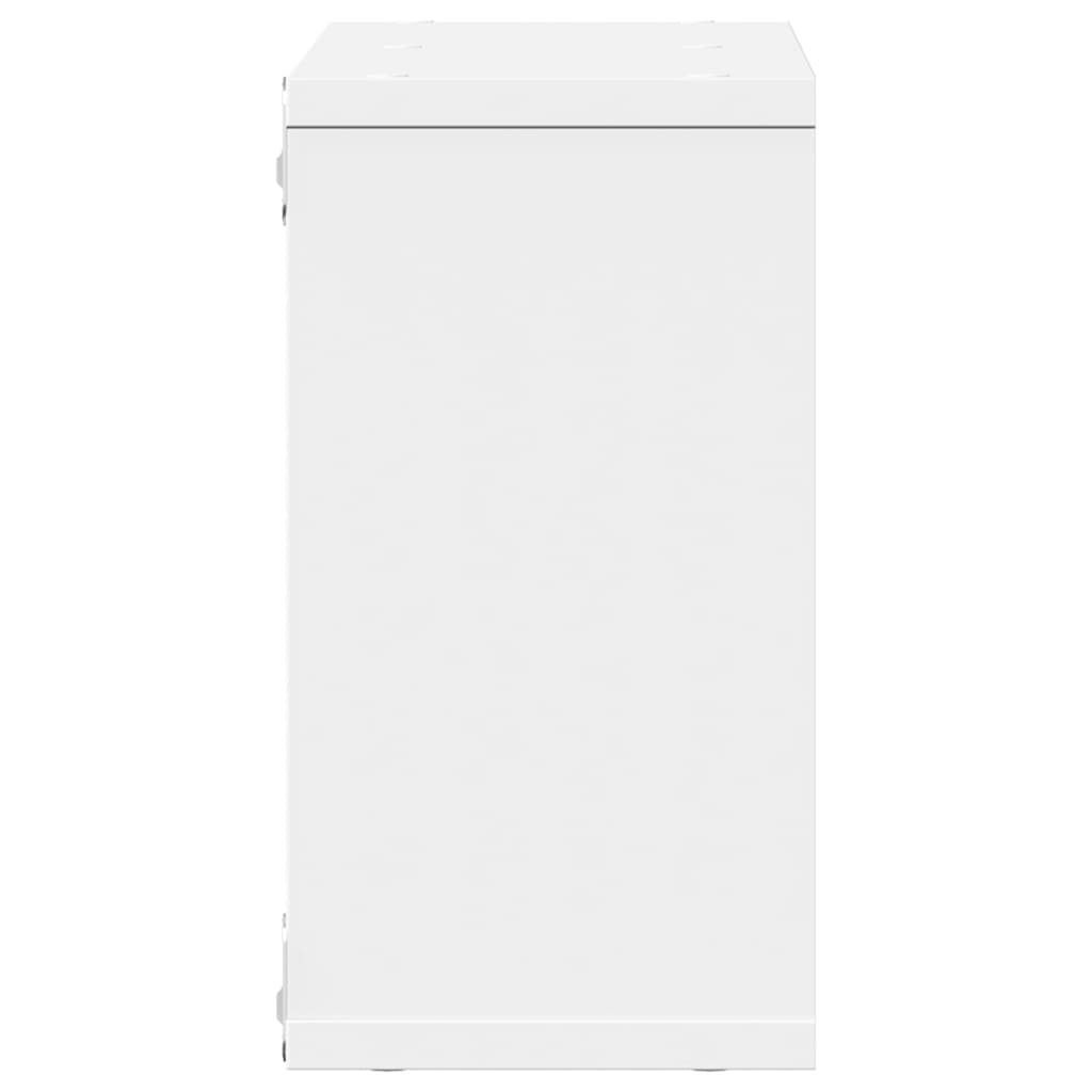 vidaXL Wandschrank 60x16x30 cm Weiß Holzwerkstoff