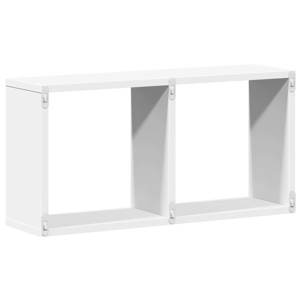 vidaXL Wandschrank 60x16x30 cm Weiß Holzwerkstoff