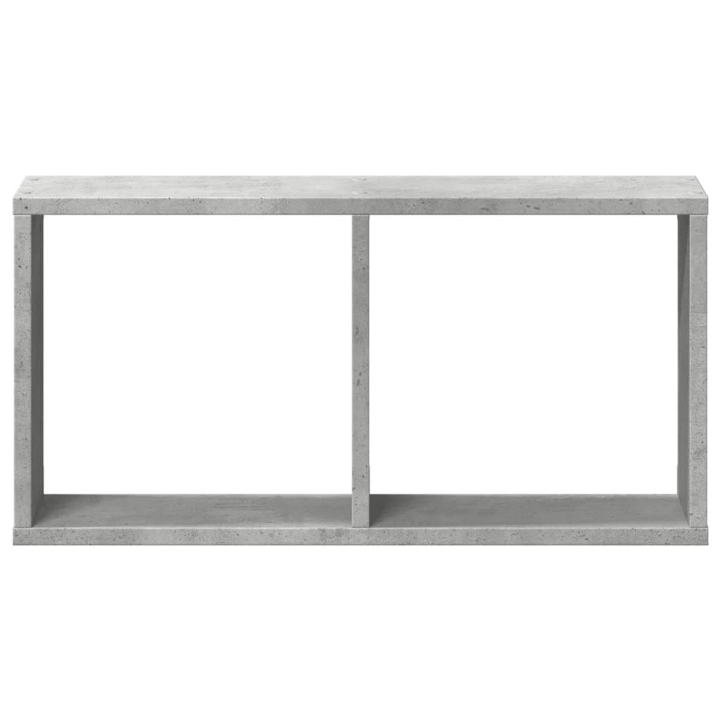vidaXL Armoire murale 60x16x30 cm gris béton en bois d'ingénierie