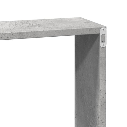 vidaXL Armoire murale 60x16x30 cm gris béton en bois d'ingénierie