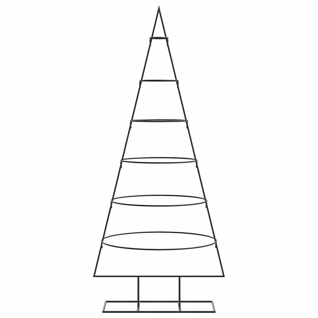 vidaXL Metall-Weihnachtsbaum für Dekorationen Schwarz 150 cm