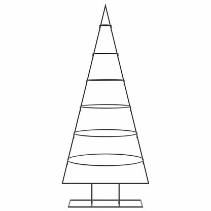 vidaXL Metall-Weihnachtsbaum für Dekorationen Schwarz 150 cm