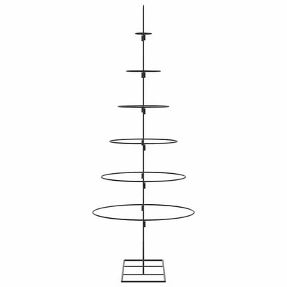 vidaXL Metall-Weihnachtsbaum für Dekorationen Schwarz 150 cm