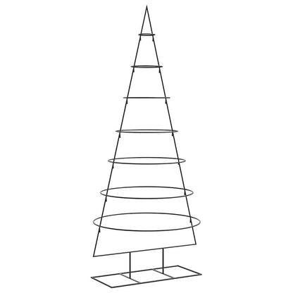 vidaXL Metall-Weihnachtsbaum für Dekorationen Schwarz 180 cm