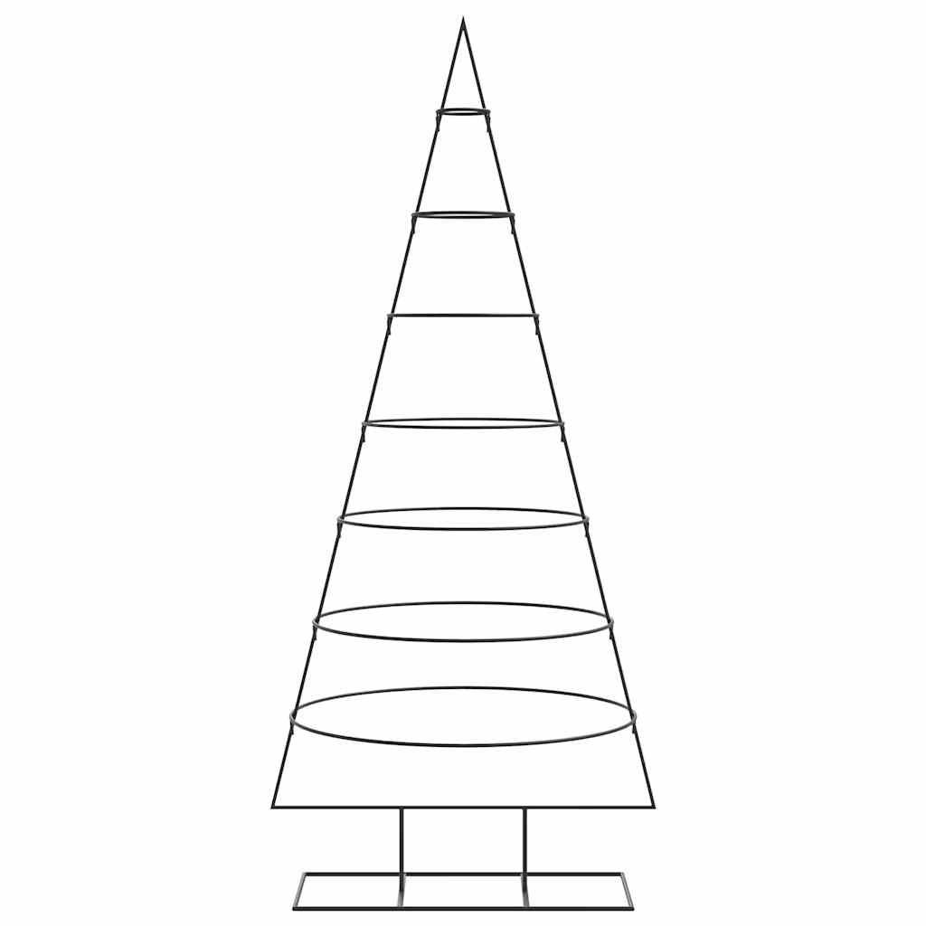 vidaXL Metall-Weihnachtsbaum für Dekorationen Schwarz 180 cm