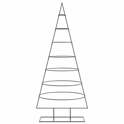 vidaXL Metall-Weihnachtsbaum für Dekorationen Schwarz 180 cm