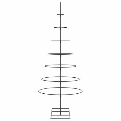 vidaXL Metall-Weihnachtsbaum für Dekorationen Schwarz 180 cm