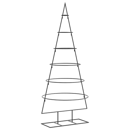 vidaXL Metall-Weihnachtsbaum für Dekorationen Schwarz 180 cm