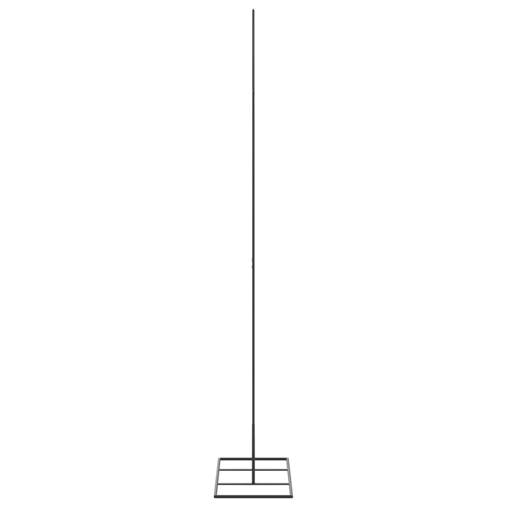 vidaXL Sapin de Noël métallique pour décorations Noir 150 cm
