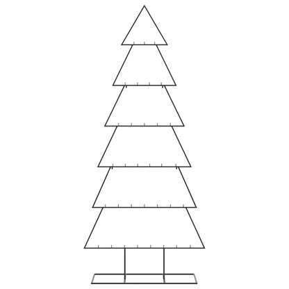 Metall-Weihnachtsbaum für Dekorationen Schwarz 180 cm