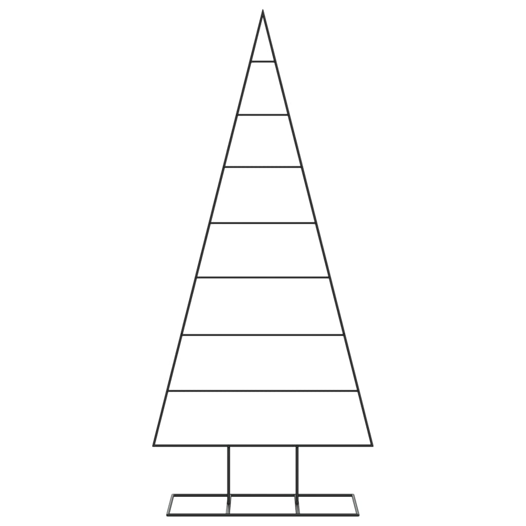vidaXL Metall-Weihnachtsbaum für Dekorationen Schwarz 180 cm