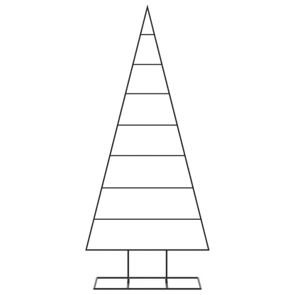 vidaXL Metall-Weihnachtsbaum für Dekorationen Schwarz 180 cm