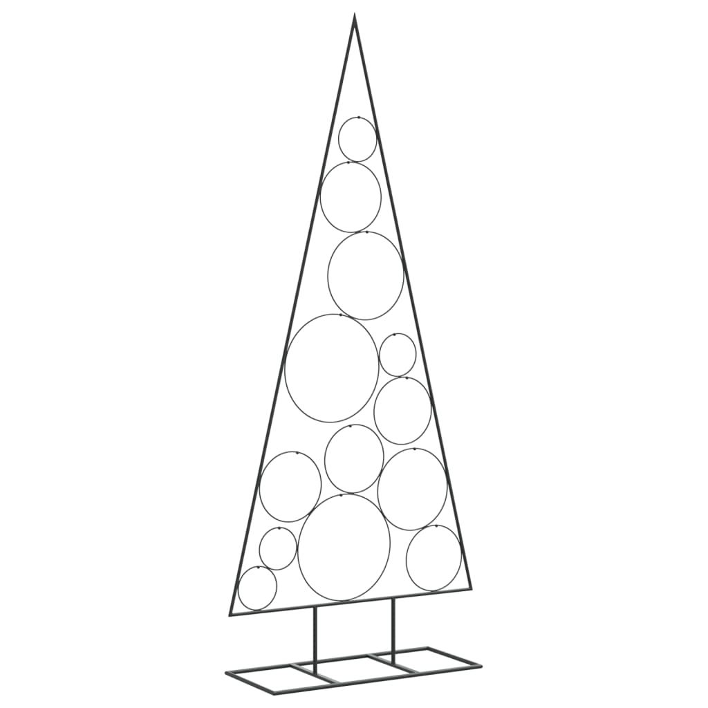 vidaXL Metall-Weihnachtsbaum für Dekorationen Schwarz 150 cm