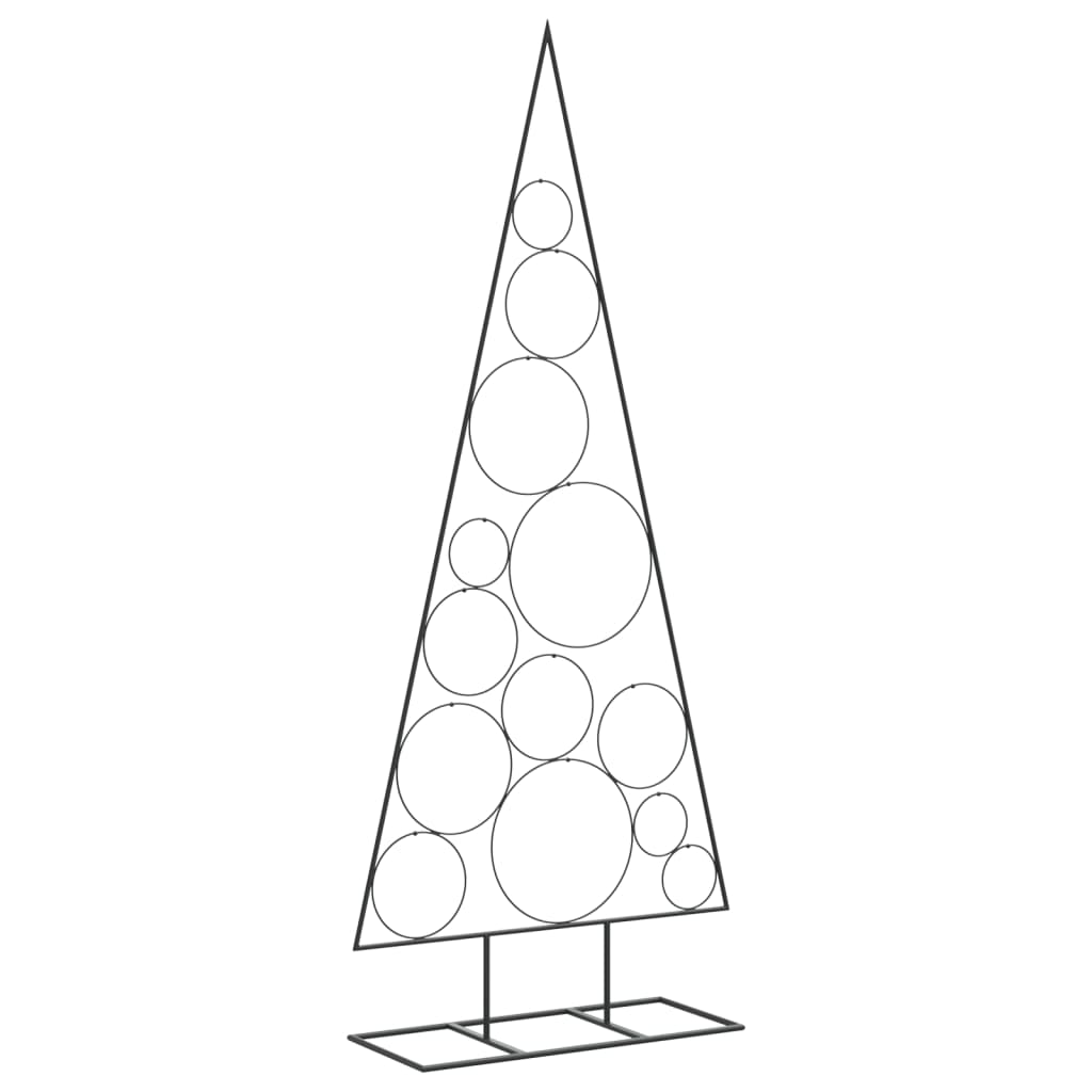 vidaXL Metall-Weihnachtsbaum für Dekorationen Schwarz 150 cm