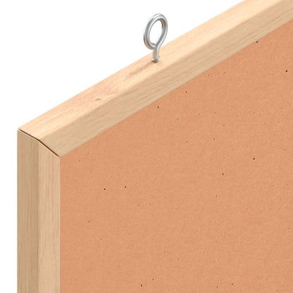 Korktafel mit Rahmen aus massivem Kiefernholz 100 x 55 cm