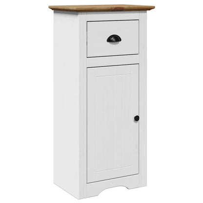 vidaXL Badschrank BODO Weiß und Braun 44x30x90 cm