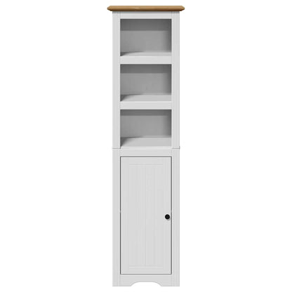 vidaXL Armoire de salle de bain BODO Blanc et marron 44x30x160 cm
