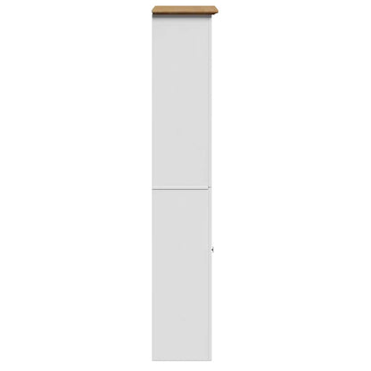 vidaXL Armoire de salle de bain BODO Blanc et marron 44x30x160 cm