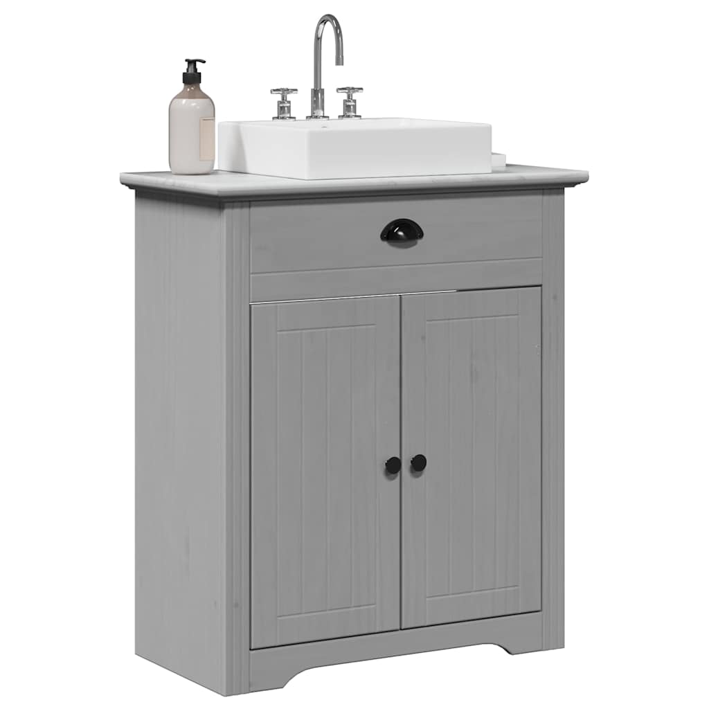 vidaXL Meuble sous-lavabo BODO Gris 70x35x80 cm