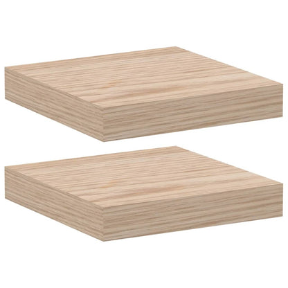 vidaXL Étagère murale 2 pcs 23x23,5x4 cm Bois d'ingénierie