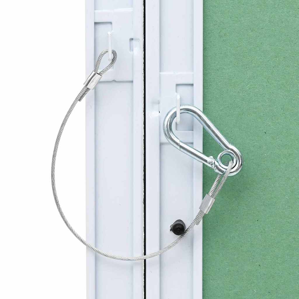 Zugangsklappe Grün und Silber 30 x 30 cm