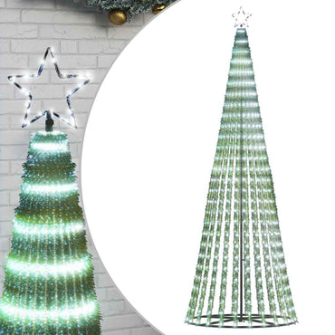 vidaXL Sapin de Noël LED 475 LED Blanc froid 247 cm