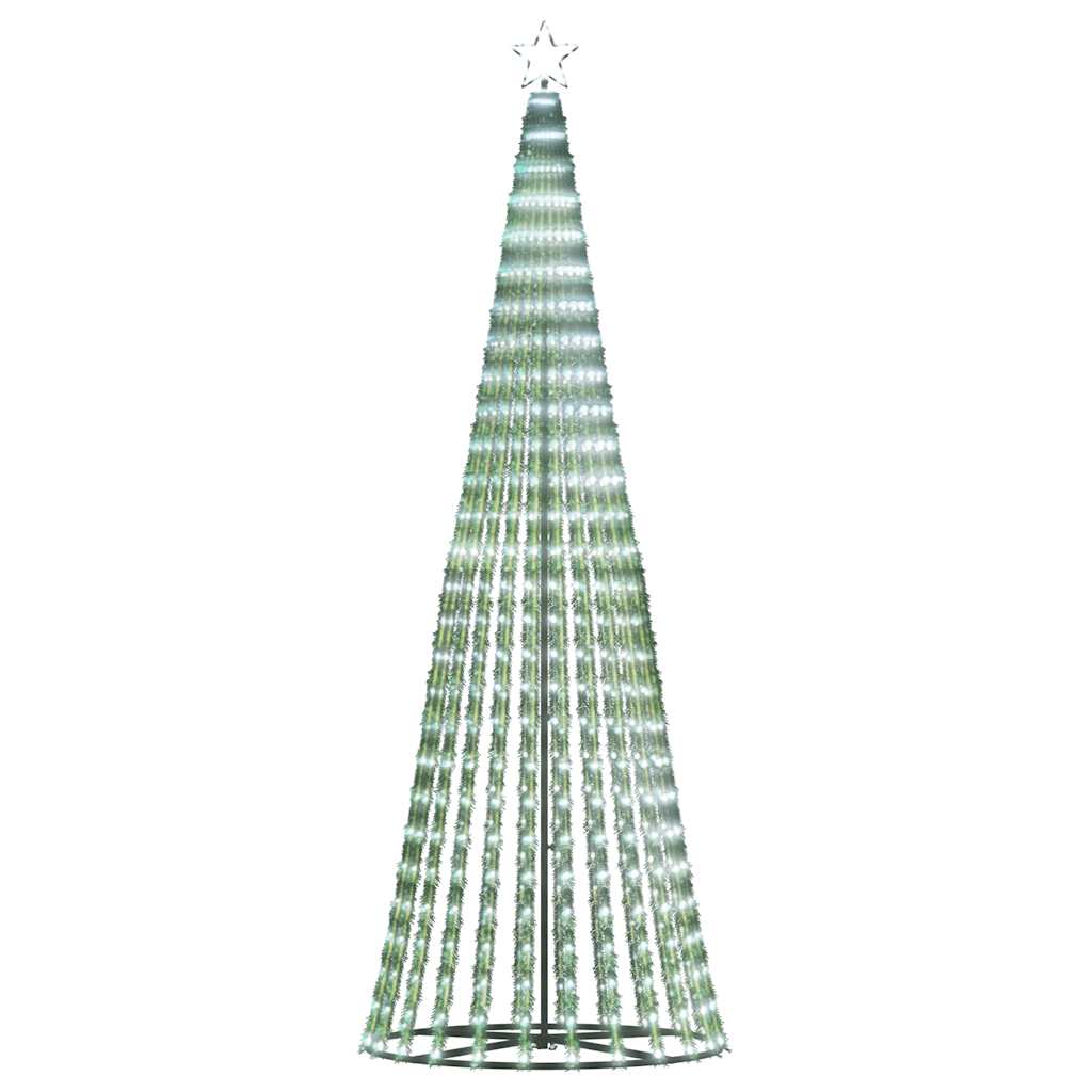vidaXL Sapin de Noël LED 475 LED Blanc froid 247 cm