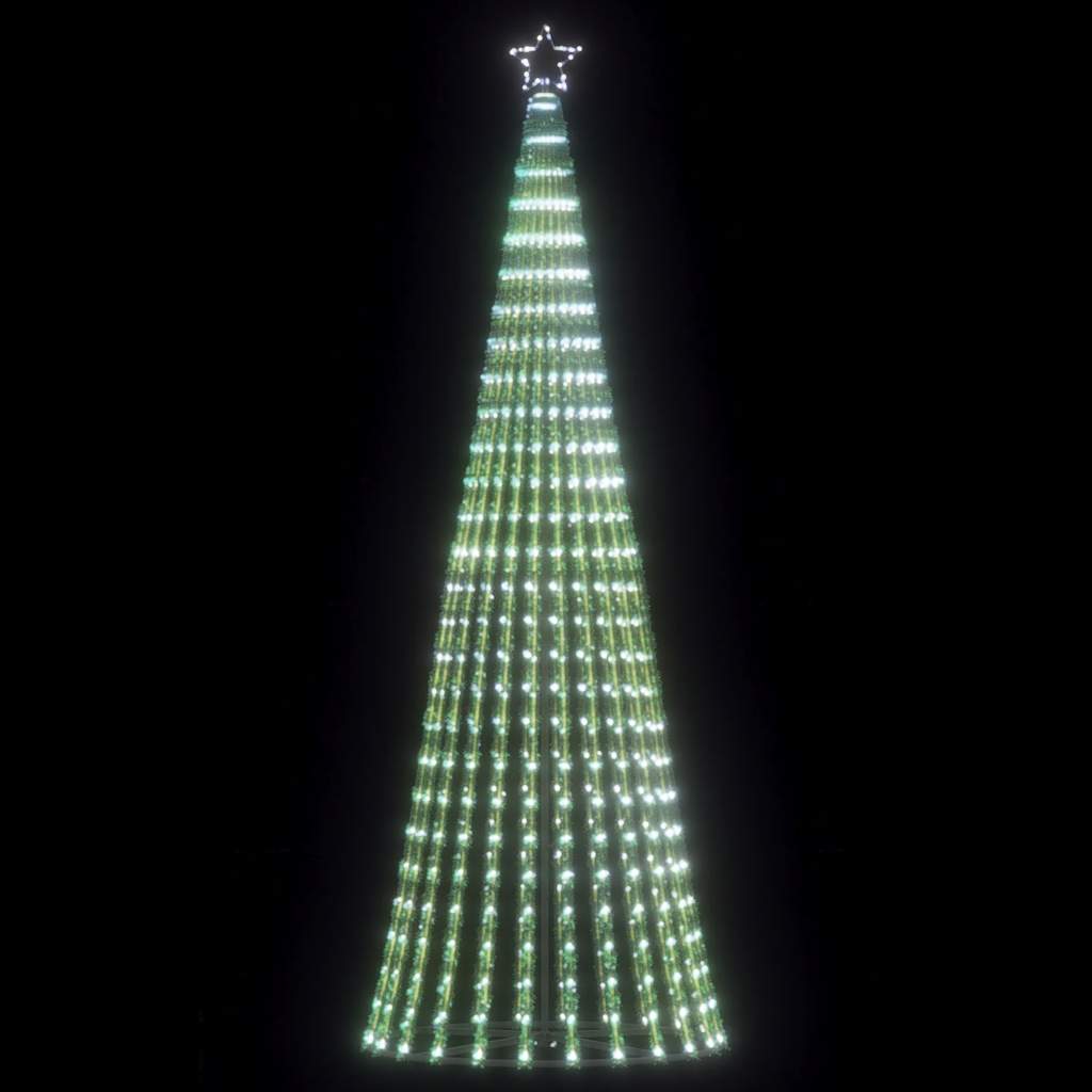vidaXL Sapin de Noël LED 475 LED Blanc froid 247 cm