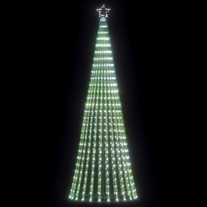 vidaXL Sapin de Noël LED 475 LED Blanc froid 247 cm