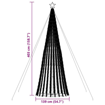 vidaXL LED Weihnachtsbaum 1028 LEDs Warmweiß 403 cm