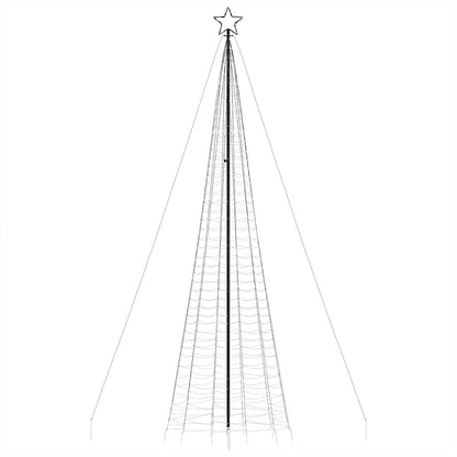 vidaXL Sapin de Noël à LED avec piquets de terre 1534 LED Bleu 500 cm