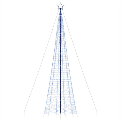 LED Weihnachtsbaum mit Erdspießen 1534 LEDs Blau 500 cm